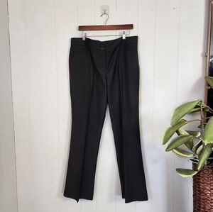 Penningtons Gray Straight Leg High Waisted Rise Dress Pants Trousers Office 18
